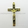Golden plated Catholic Crucifix cross